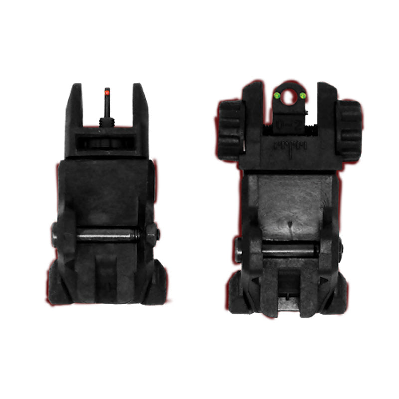 Fiber Optic Flip Up Sights Front and Rear (Set) - MCKproducts
